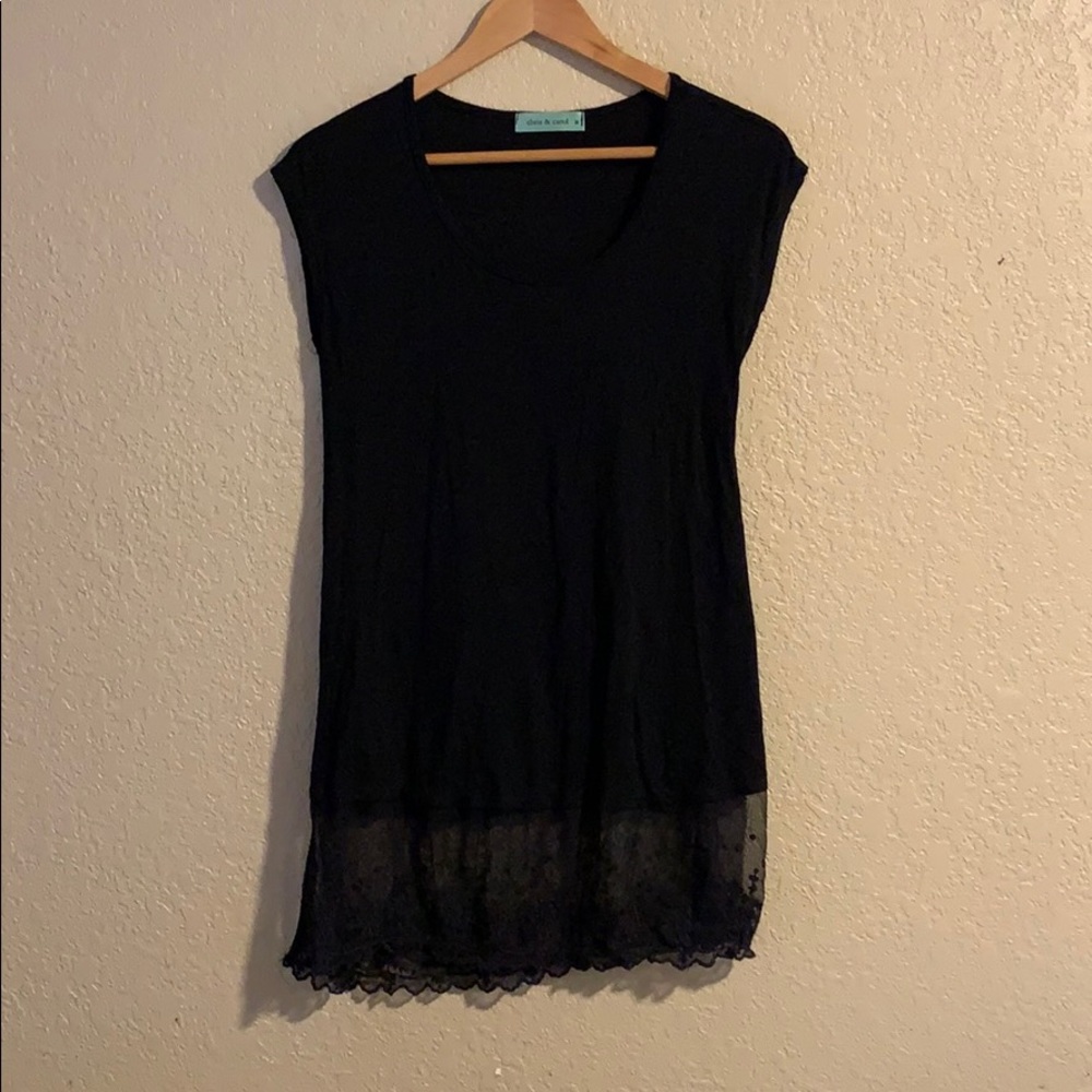 CHRIS & CAROL SHIRT WITH LACE, size M